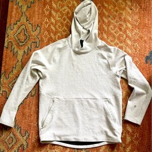 Men’s white cream lululemon at ease hoodie size medium